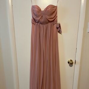 Birdy Grey Dusty Rose full length bridesmaid dress